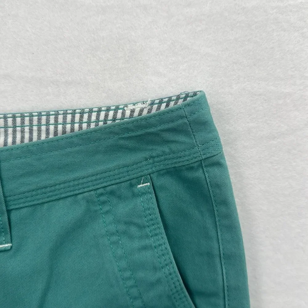 3For$20 Natural Reflection Chino Style Teal Shorts w/Pockets NWOT size 14
